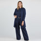⏳Offre spéciale à durée limitée⏰Ensemble élégant 3 pièces comprenant un long cardigan, un haut et un pantalon💞LIVRAISON GRATUITE