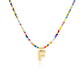 💜Collier avec Perles et Lettre pour Femme (A-Z)💜