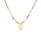 💜Collier avec Perles et Lettre pour Femme (A-Z)💜