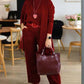 ⏳Offre spéciale à durée limitée⏰Ensemble élégant 3 pièces comprenant un long cardigan, un haut et un pantalon💞LIVRAISON GRATUITE