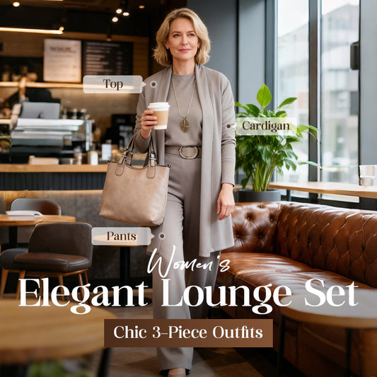 ⏳Offre spéciale à durée limitée⏰Ensemble élégant 3 pièces comprenant un long cardigan, un haut et un pantalon💞LIVRAISON GRATUITE