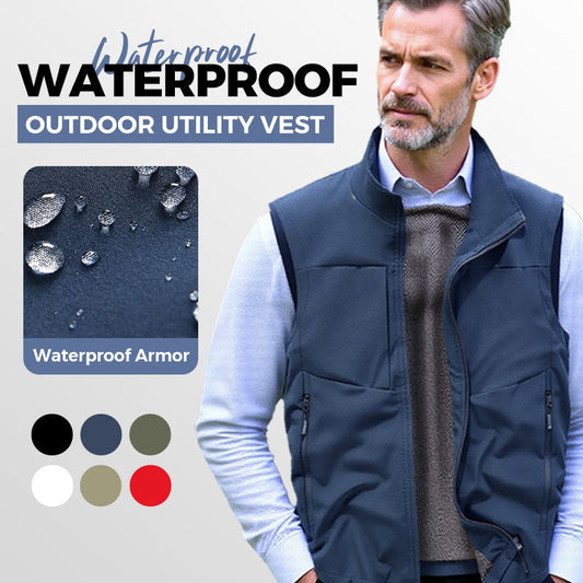⏳ Réduction de 55% pour une durée limitée💥Gilet utilitaire imperméable pour hommes