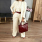 ⏳Offre spéciale à durée limitée⏰Ensemble élégant 3 pièces comprenant un long cardigan, un haut et un pantalon💞LIVRAISON GRATUITE