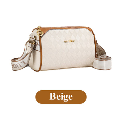 🔥Sac à bandoulière à motif diamant, grande capacité, 3 compartiments💕