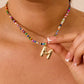 💜Collier avec Perles et Lettre pour Femme (A-Z)💜