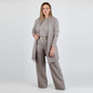 ⏳Offre spéciale à durée limitée⏰Ensemble élégant 3 pièces comprenant un long cardigan, un haut et un pantalon💞LIVRAISON GRATUITE