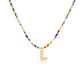 💜Collier avec Perles et Lettre pour Femme (A-Z)💜
