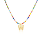 💜Collier avec Perles et Lettre pour Femme (A-Z)💜