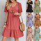 👚💃Robe fluide décontractée à nouer à la taille