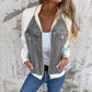 🔥Vente du vendredi noir : 50% de réduction🔥Veste en denim à fermeture éclair pour femme