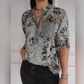 🔥Chemise printemps/été 2025 Hot Sale🌈✨Chemise imprimée décontractée à demi-boutons pour femme