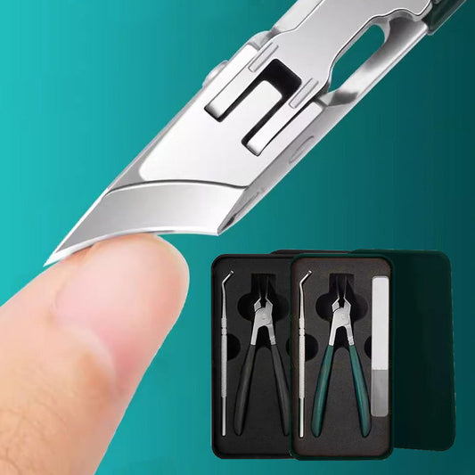 💅 50% OFF NOW! ✨ 25° Anti-Splash Nail Clipper Set – Slant Edge, Precise Cut & No Flying Nails ✂️
