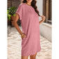 ✨Vente Flash 49% de réduction💃Robes amples pour femmes avec manches roulées et poches