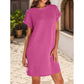 ✨Vente Flash 49% de réduction💃Robes amples pour femmes avec manches roulées et poches