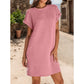✨Vente Flash 49% de réduction💃Robes amples pour femmes avec manches roulées et poches