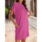 ✨Vente Flash 49% de réduction💃Robes amples pour femmes avec manches roulées et poches