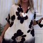 👗Robe ample imprimée à col en V profond pour femme