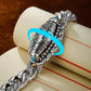 Tibetan Silver Six-character Mantra Luck Bracelet