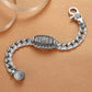 Tibetan Silver Six-character Mantra Luck Bracelet