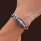 Tibetan Silver Six-character Mantra Luck Bracelet