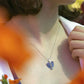 Collier coeur aile d’ange