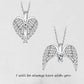 Collier coeur aile d’ange