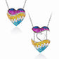 Collier coeur aile d’ange
