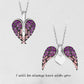 Collier coeur aile d’ange