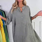 ⏳Offre spéciale à durée limitée⏰ Robe ample à boutons et à pois pour femmes