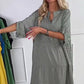 ⏳Offre spéciale à durée limitée⏰ Robe ample à boutons et à pois pour femmes