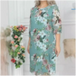 Robe mi-longue à imprimé floral pour femme
