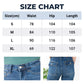 Jeans stretch cargo à jambe large et à taille haute pour femmes
