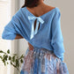 Ensemble de Haut avec Nœud au Dos et Jupe en Tulle pour Femmes