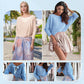Ensemble de Haut avec Nœud au Dos et Jupe en Tulle pour Femmes