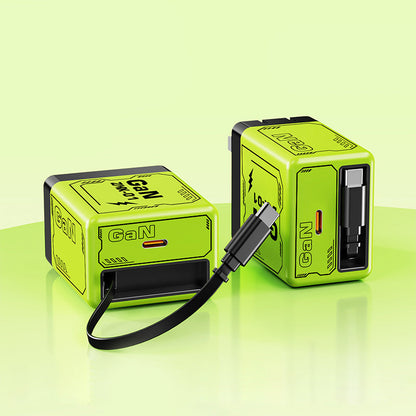 🔥Adaptateur de charge rapide avec câble rétractable et connecteur Type-C