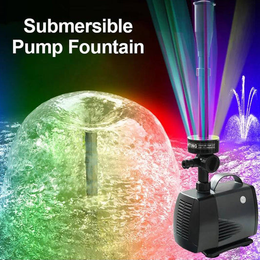 🔥Pompe à fontaine avec lumières LED colorées✨