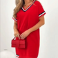 ⏳Spécial à durée limitée⏰Robe mi-longue à col en V et à👗