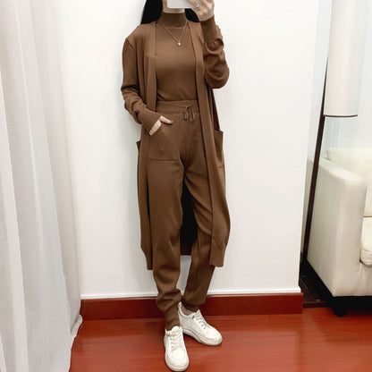 Women's Solid Color Fashion 3-Piece Set