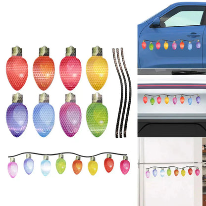 Aimants Décoratifs Réfléchissants en Forme d’Ampoules