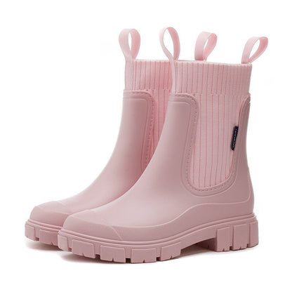 🔥 50 % de réduction ✨Bottes Mi-mollet Imperméables et Antidérapantes à Semelles Épaisses