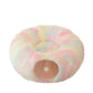 Lit tunnel rond souple pliable 2 en 1 pour chat d'intérieur