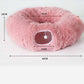 Lit tunnel rond souple pliable 2 en 1 pour chat d'intérieur