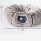 Lit tunnel rond souple pliable 2 en 1 pour chat d'intérieur