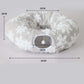 Lit tunnel rond souple pliable 2 en 1 pour chat d'intérieur