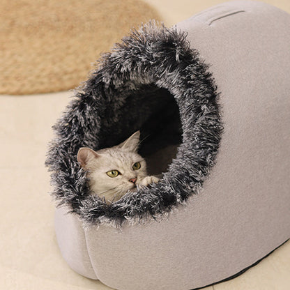 LIVRAISON GRATUITE 💥49.99% DE RÉDUCTION🐾 Lit d'hiver chaud pour animaux de compagnie