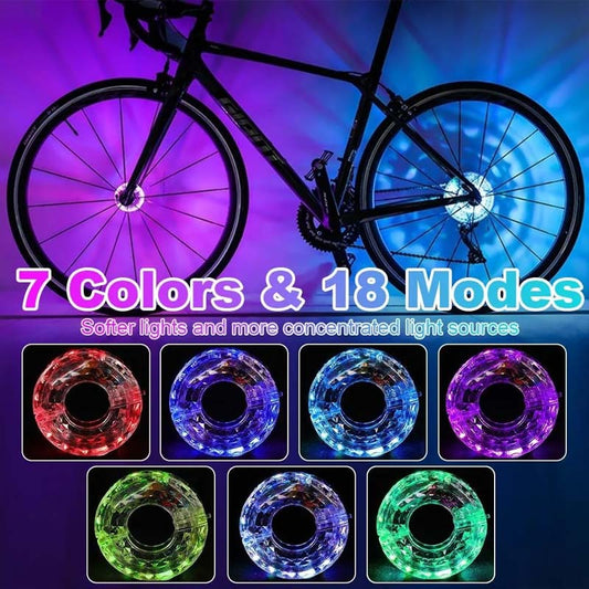 😎Welcome!!!👉✨ LED Cycling Wheel Hub Light for Night Riding！🌠