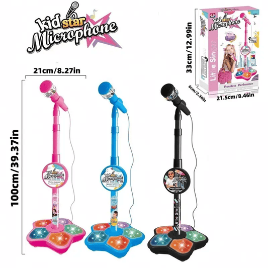 🔥NEW YEAR BIG SALE 50% OFF!!🎤✨Microphone Toy, Karaoke Machine Toy with Light