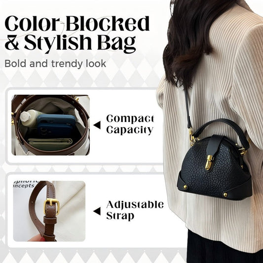 👜Color-Blocked & Stylish Bag
